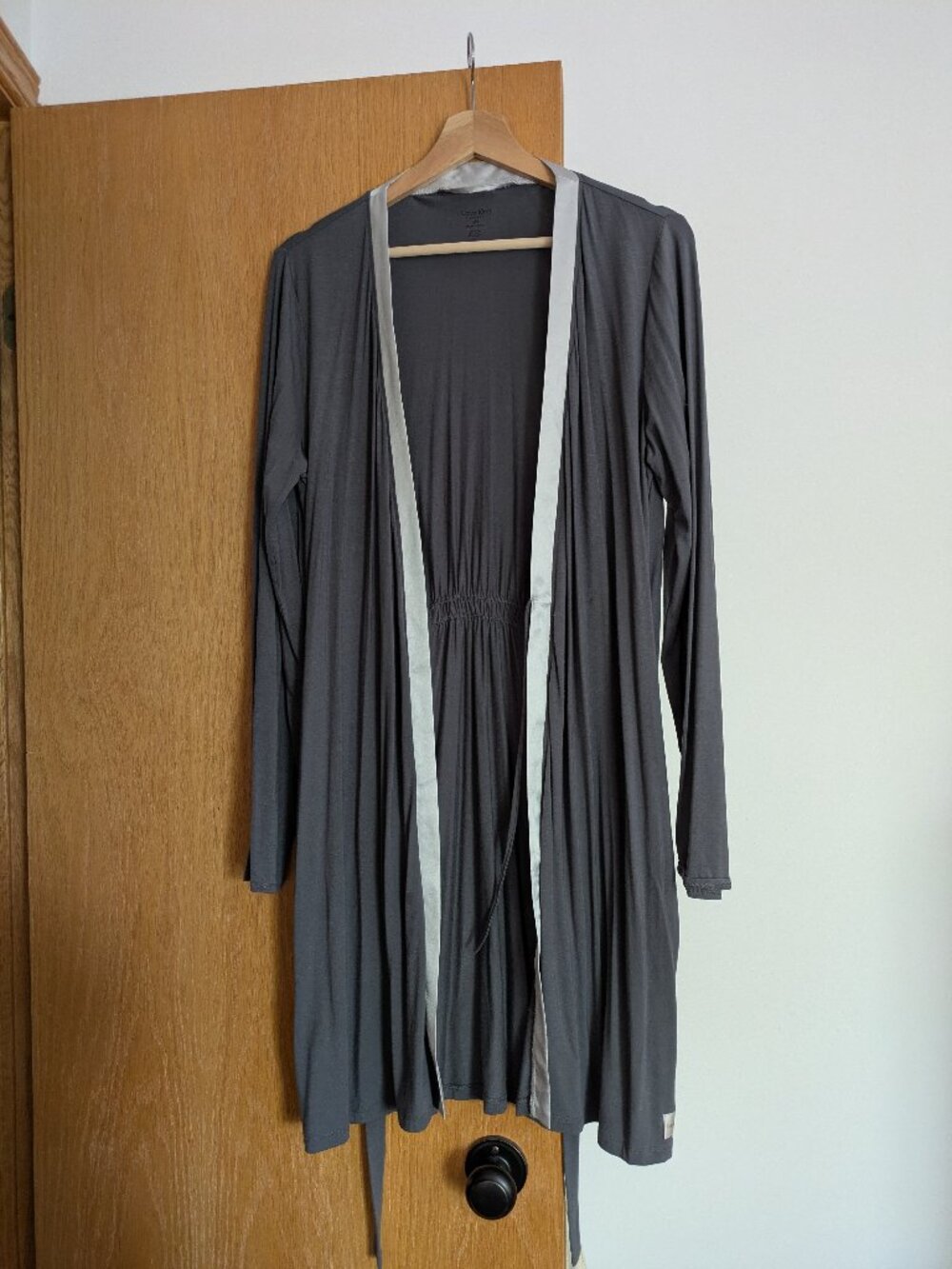Calvin Klein Modal Sleepwear Grey Sleep Robe Women's Size M